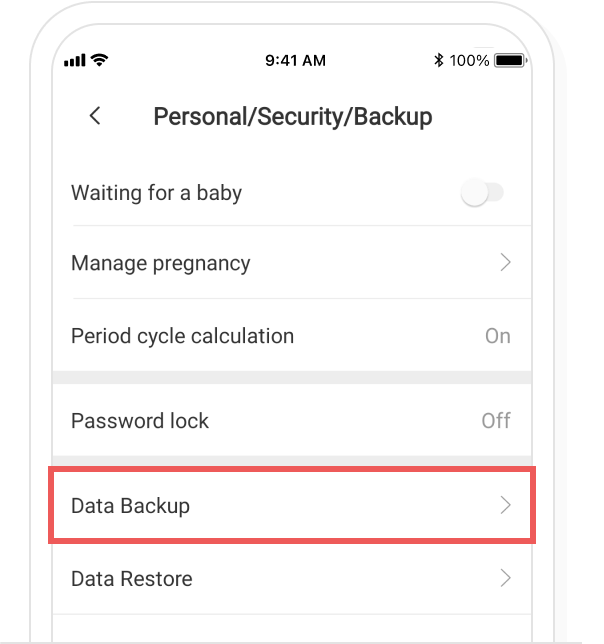 Android data backup, step 1