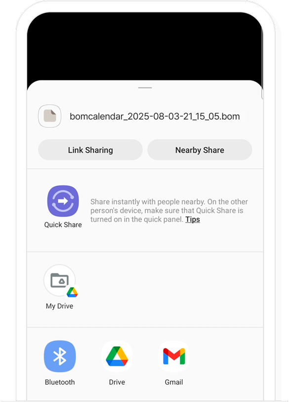 Android data backup, step 2