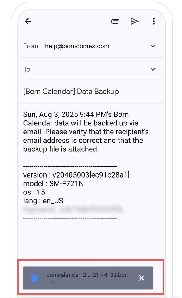 Android data backup, step 3
