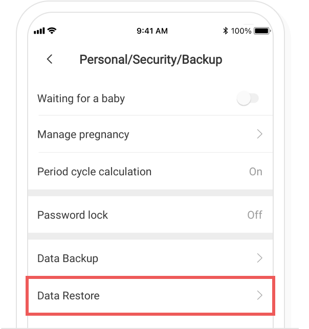 Android data restore, step 5