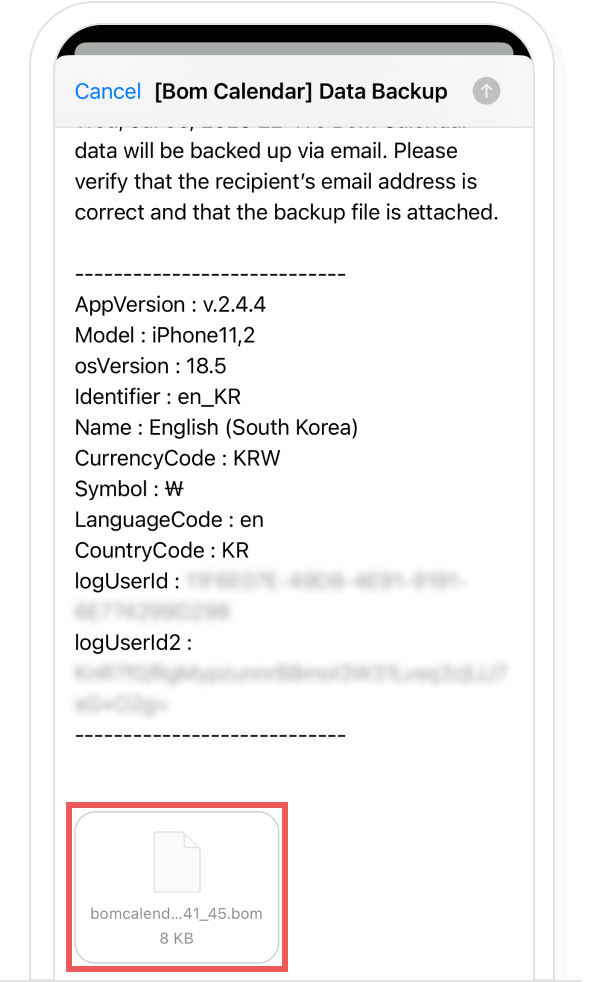 iOS data backup, step 3
