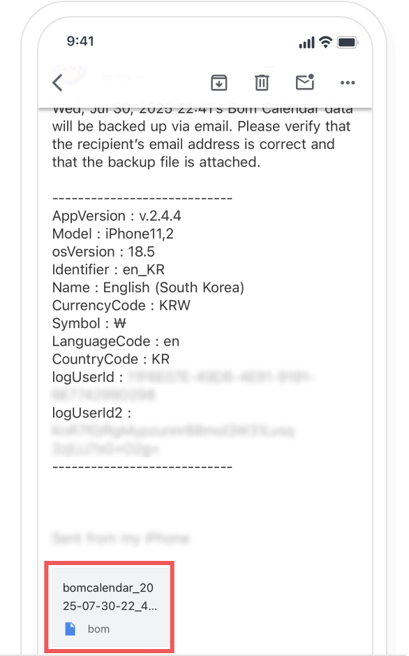 iOS data restore, step 1