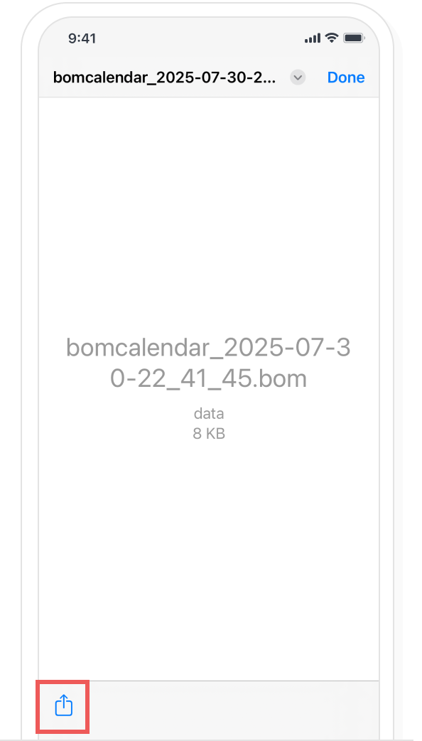 iOS data restore, step 2